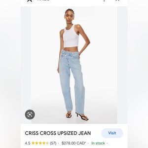 agolde criss cross jeans size 24